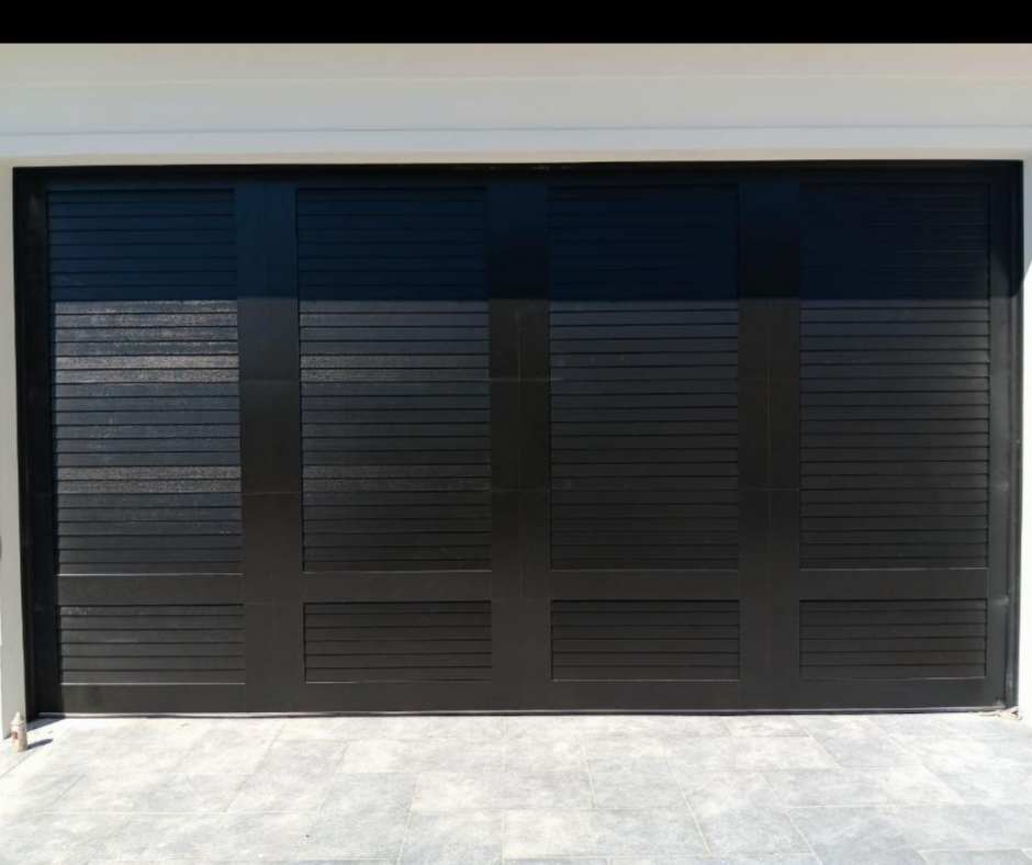 Dark Paneled Wood Garage Door in Port St. Lucie, FL