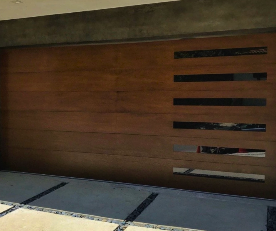 Modern Wood Aesthetic Garage Door by Accent Garage Doors